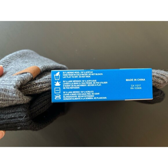 BULA Merino Wool Blend 2 Pack Beenie. Gray And Black New‎ One Size Unisex - Picture 3 of 3